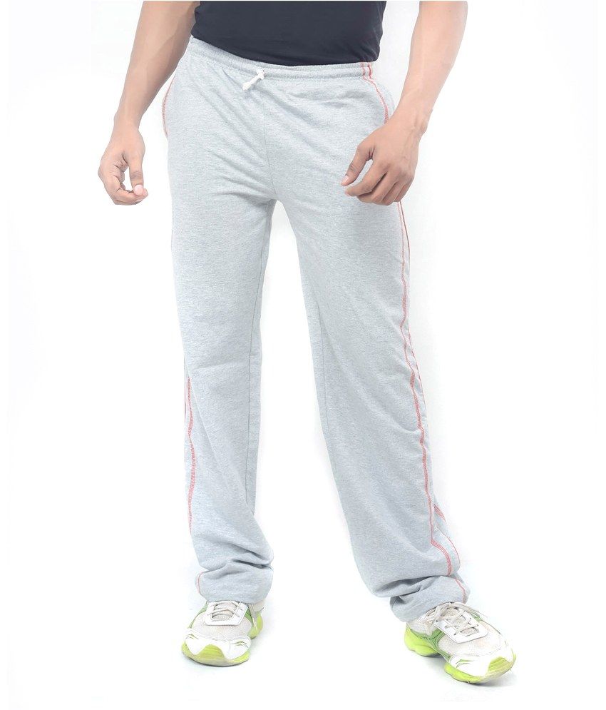 grey cotton track pants