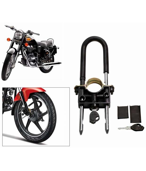 Universal Bike Front Wheel Lock For Royal Enfield Bullet