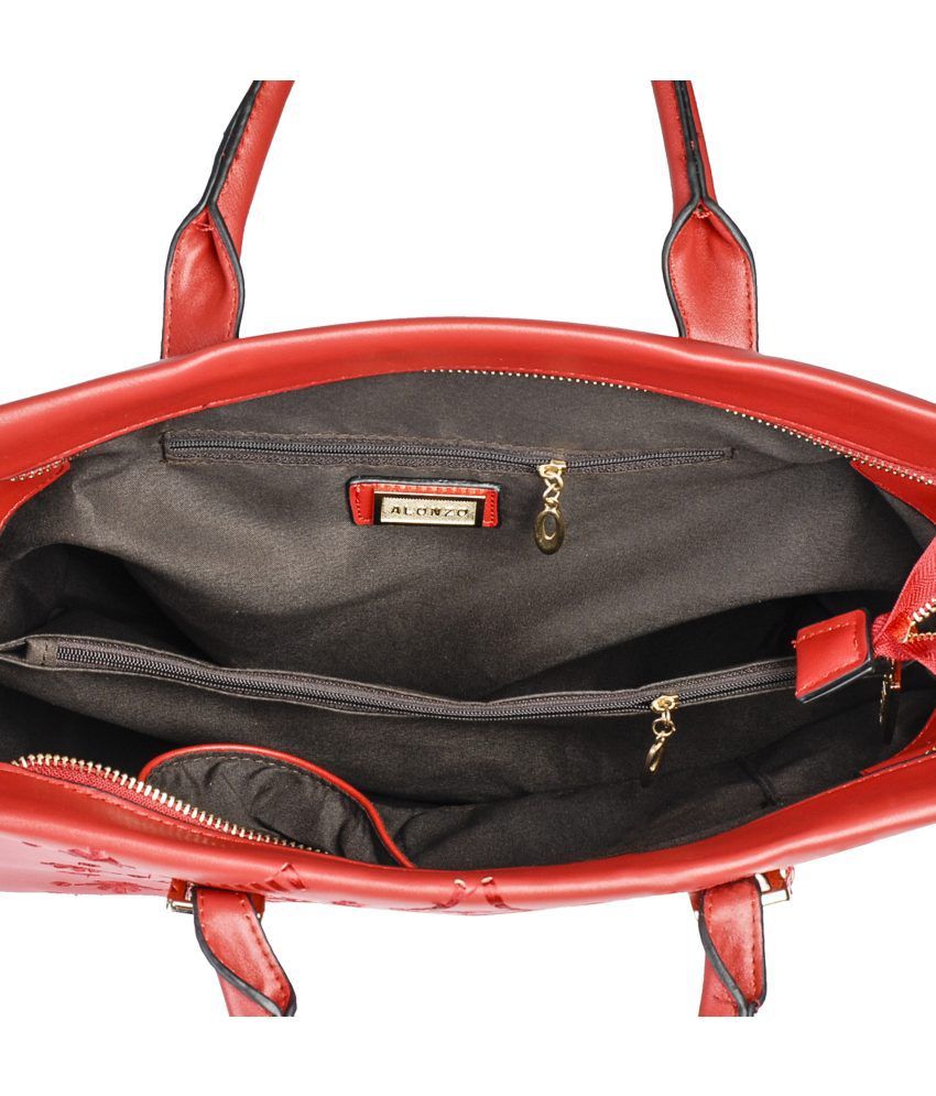 Alonzo Red P.U. Shoulder Bags - Buy Alonzo Red P.U. Shoulder Bags ...
