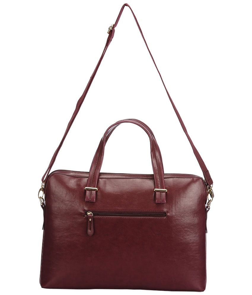 Caprese SLREYLGPPL Maroon Satchel Bags - Buy Caprese SLREYLGPPL Maroon ...