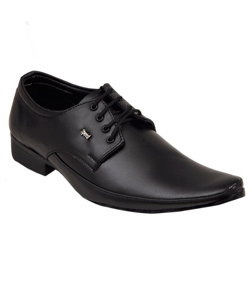 flipkart black formal shoes
