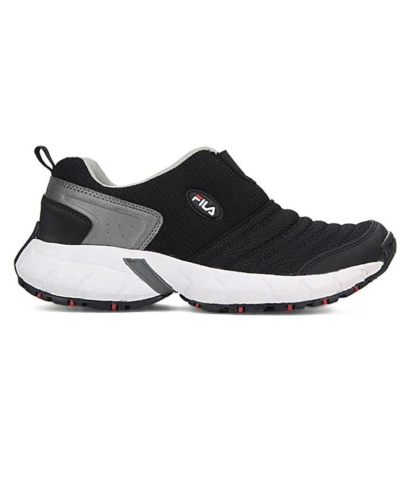 fila men black smash iii casual shoes