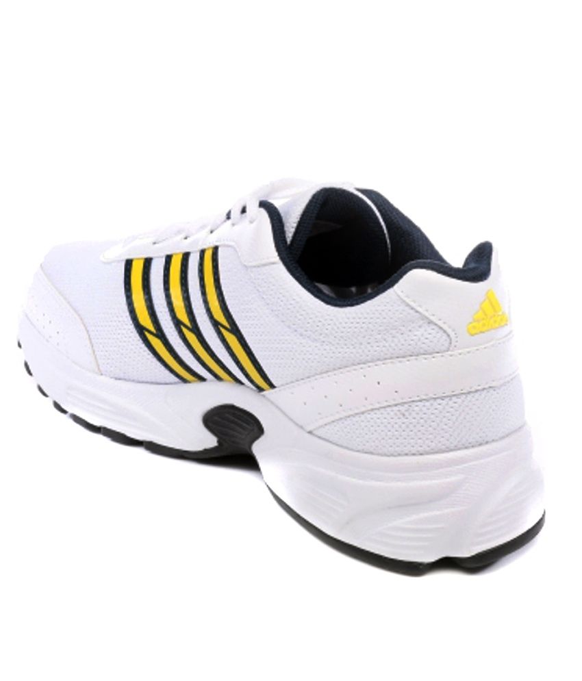 Adidas Men's Yago White and Yellow Running Shoes Buy Adidas Men's