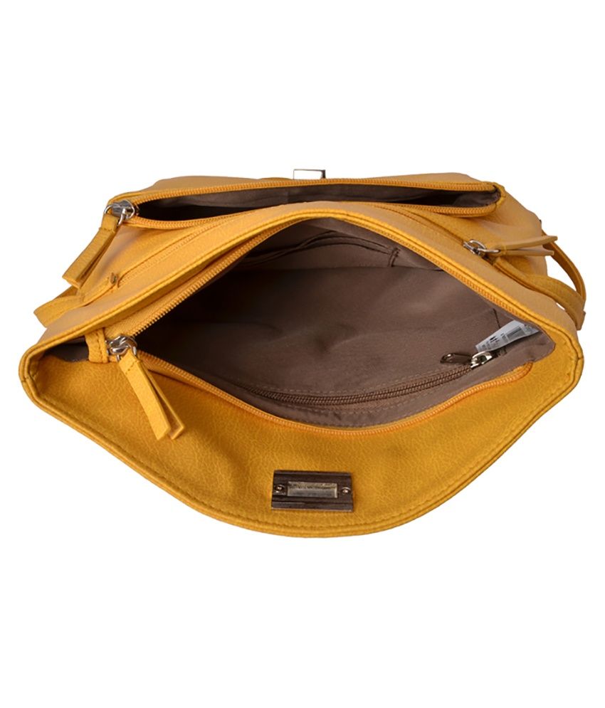 baggit yellow sling bag