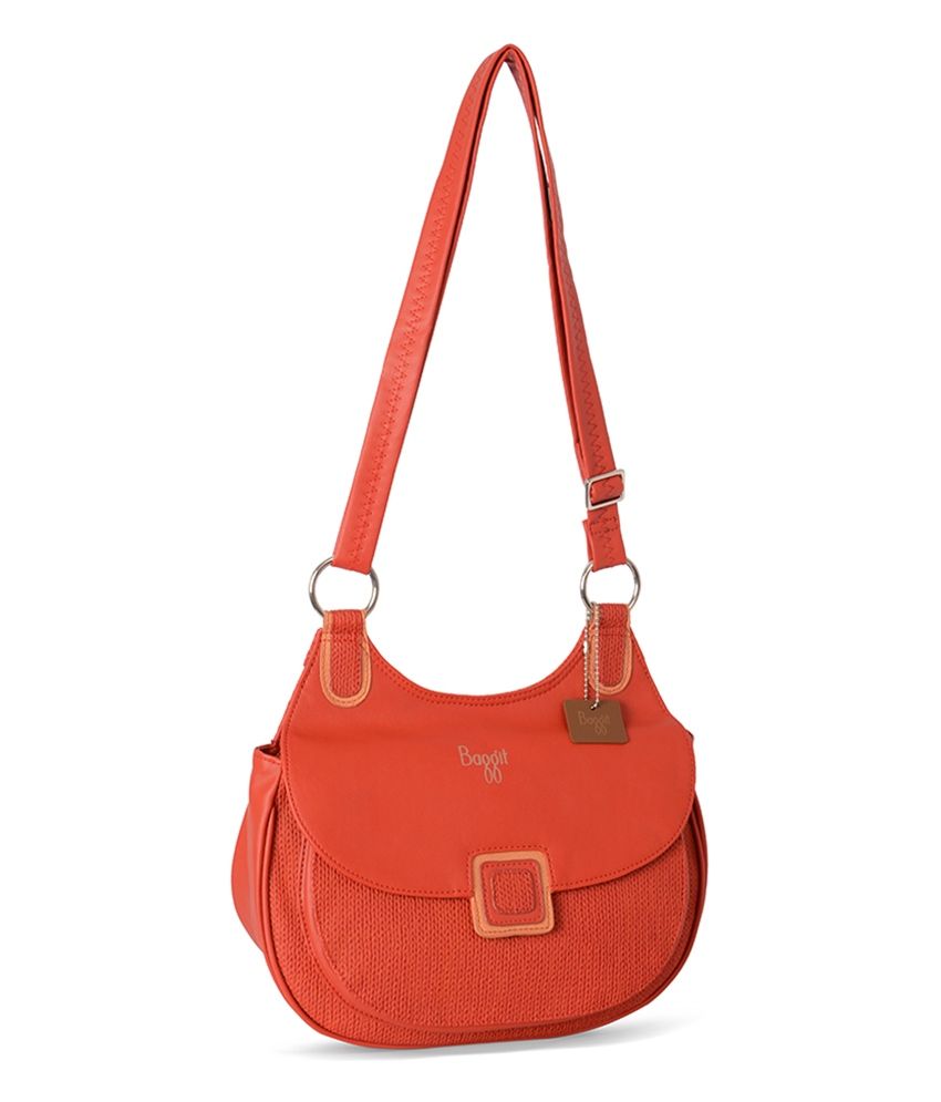 baggit red sling bag