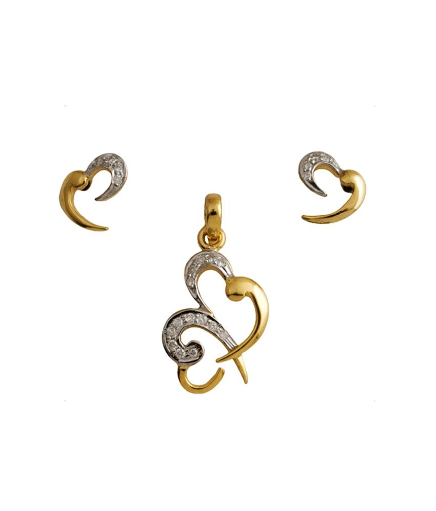 TATIWALAS SOUL JEWELLERY Diamond Pendant Set Buy TATIWALAS SOUL