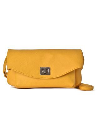 baggit yellow handbag