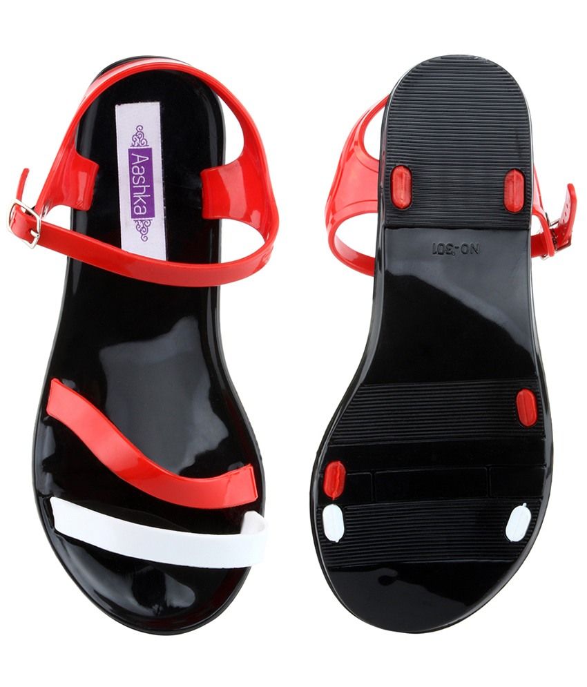 Women's Cutout Platform T-Strap Flatform Jelly Sandals w/ Ankle Strap Black | eBay