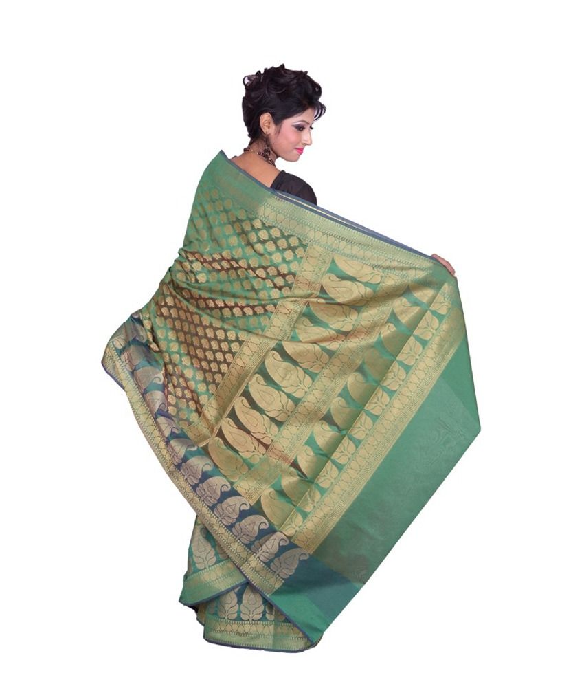 Silk Works Multi Color Art Silk Saree Buy Silk Works Multi Color Art