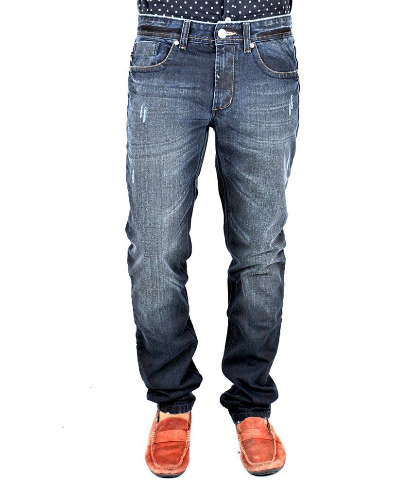 black cotton jeans mens