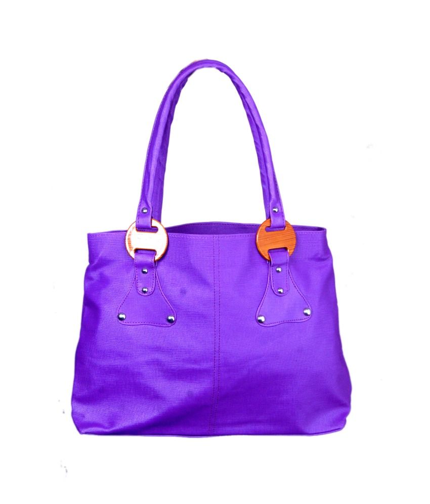 Inspire Ladies HandBags WOOD-Purple - Buy Inspire Ladies HandBags WOOD ...