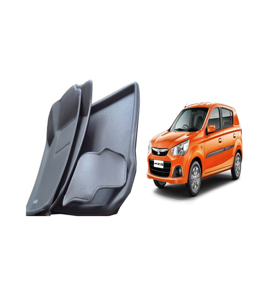 AutoKit 3D Mat / Floor Mat / Foot Mats / Car Mat Black Colour For