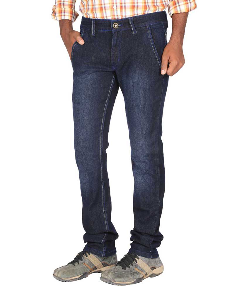 Tuko Blue Cotton Jeans - Buy Tuko Blue Cotton Jeans Online at Best ...