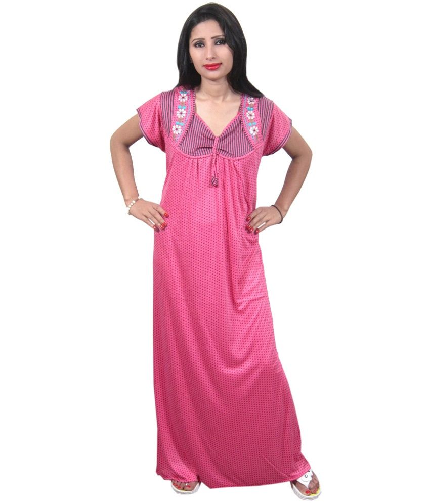 pink night wear
