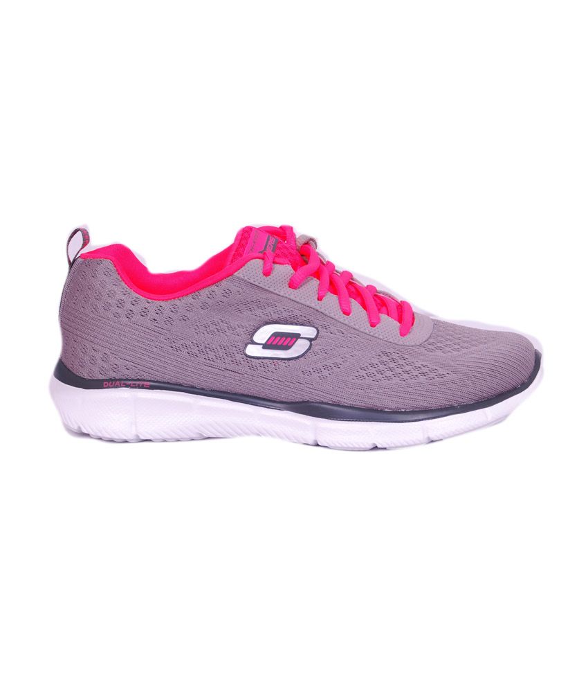 Skechers Equalizer Dual-lite Gray Running Shoes Price in India- Buy ...