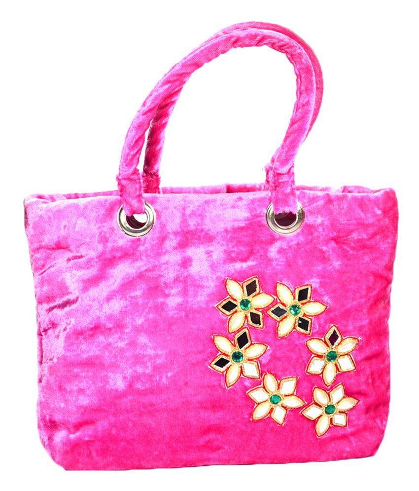 Arisha Kreation Co Pink Zip Shoulder Bags - Buy Arisha Kreation Co Pink ...