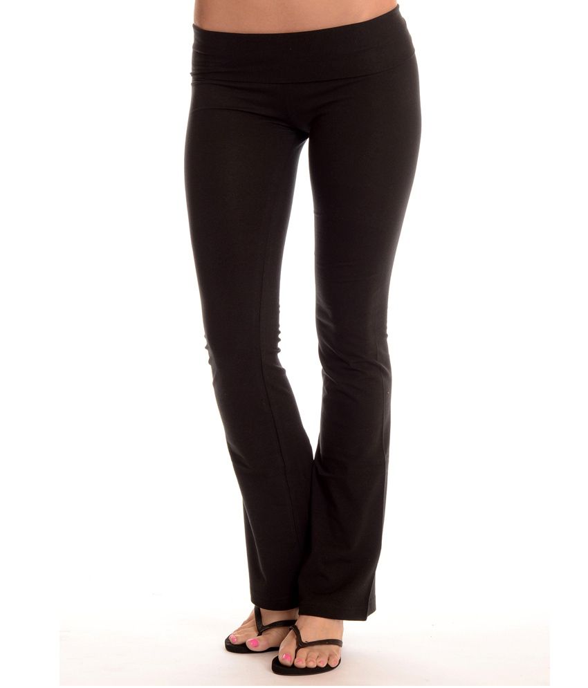 Buy Comfty Black Cotton Trackpants Online at Best Prices in India ...