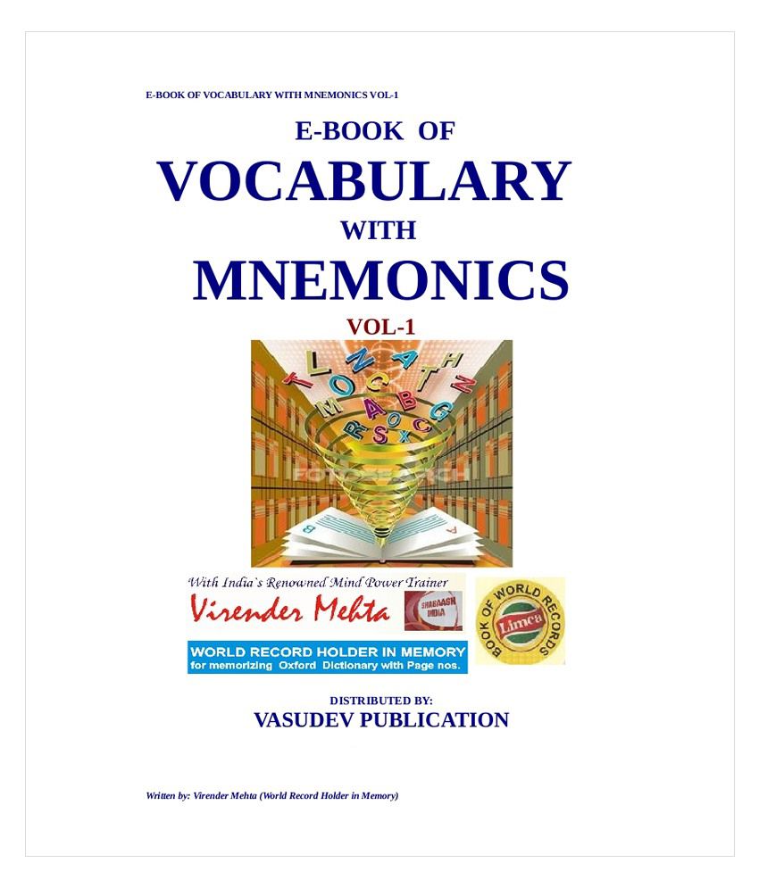 Ebook Of Vocabulary With Mnemonics Vol 1 Simple Pdf File Protected With Password Send By Email Of Vasudev Publication Buy Ebook Of Vocabulary With Mnemonics Vol 1 Simple Pdf File