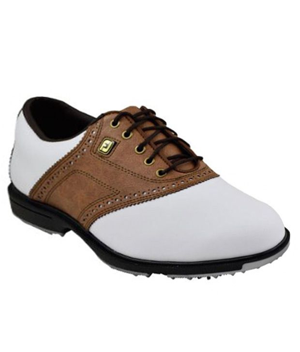 Footjoy Superlite White And Brown Golf Shoes Price in India- Buy ...
