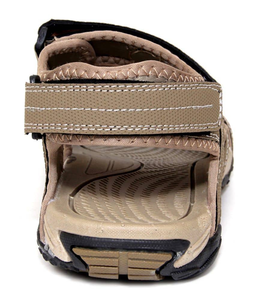 beige velcro sandals