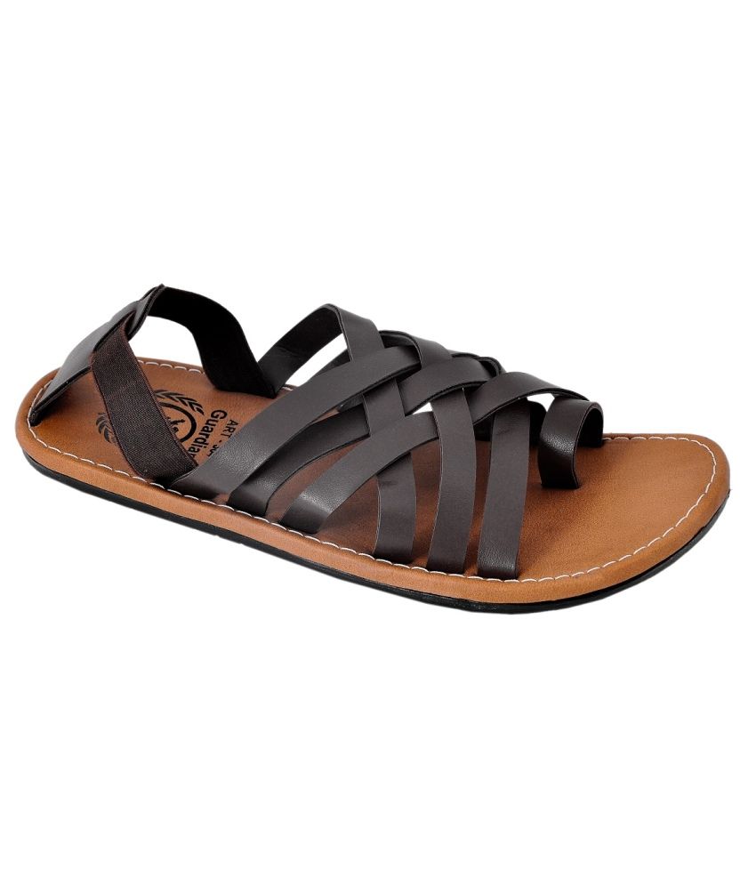 Guardian Brown Floater Sandals - Buy Guardian Brown Floater Sandals ...