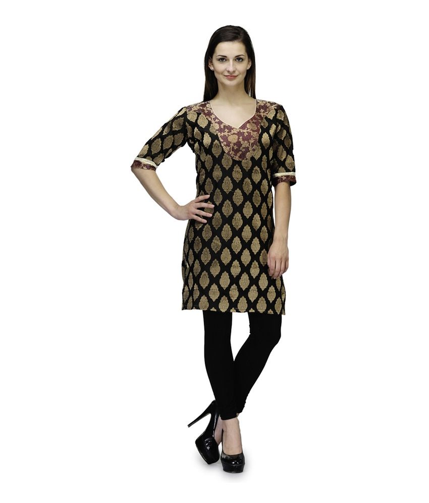 banarasi kurti neck design