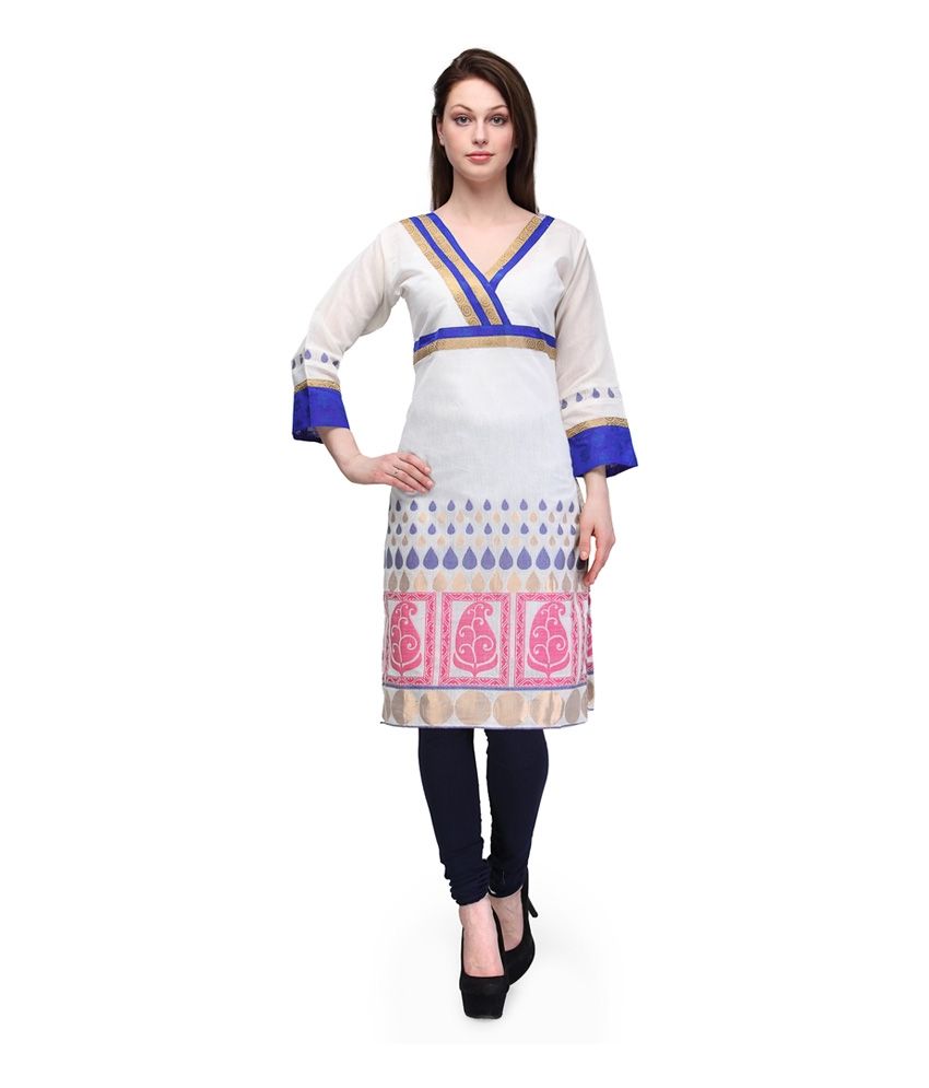 banarasi kurti neck design