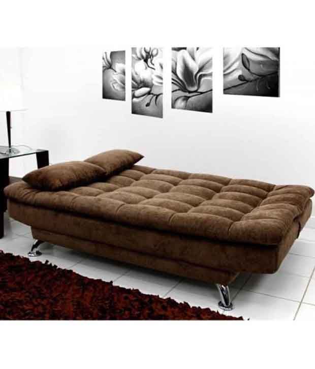 Sunrise 3 Seater Sofa Cum Bed - Brown - Buy Sunrise 3 