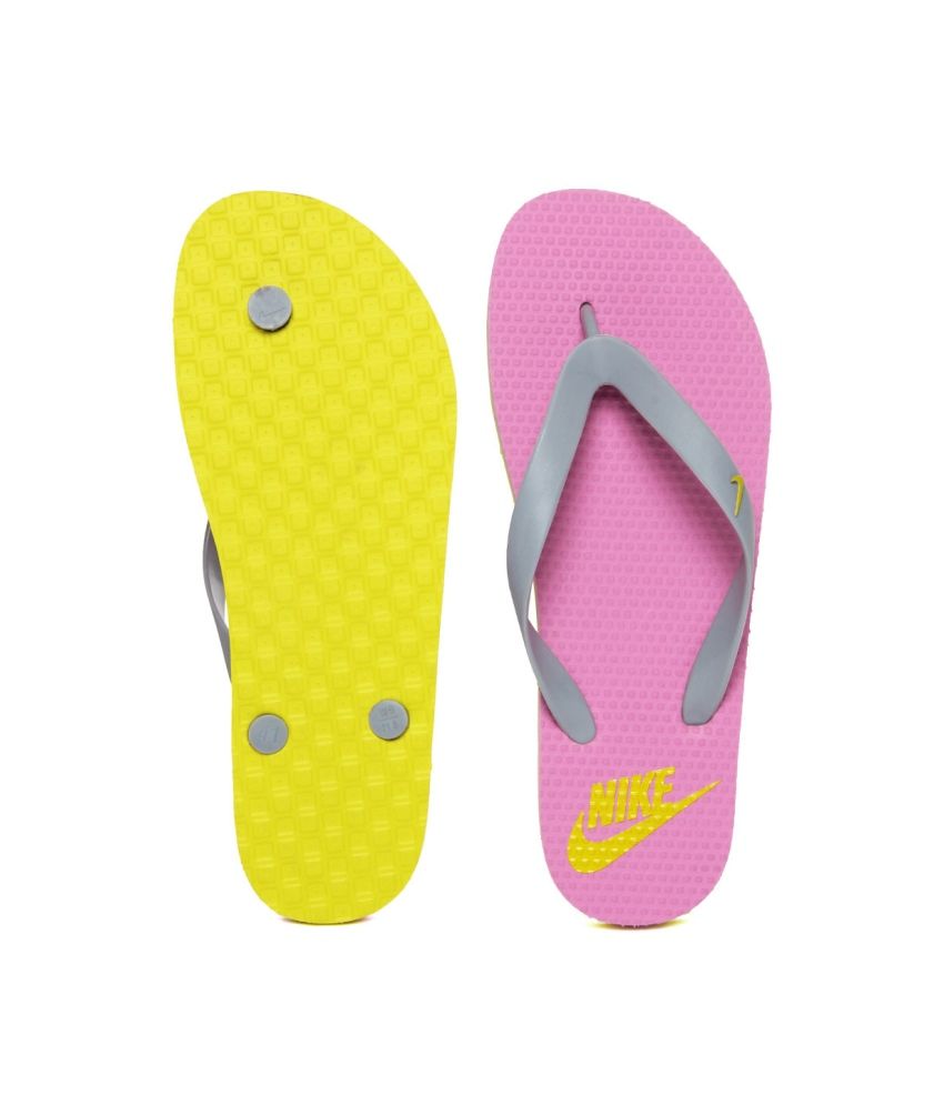Nike Pink Flat Flip Flops Price in India- Buy Nike Pink Flat Flip Flops Online at Snapdeal