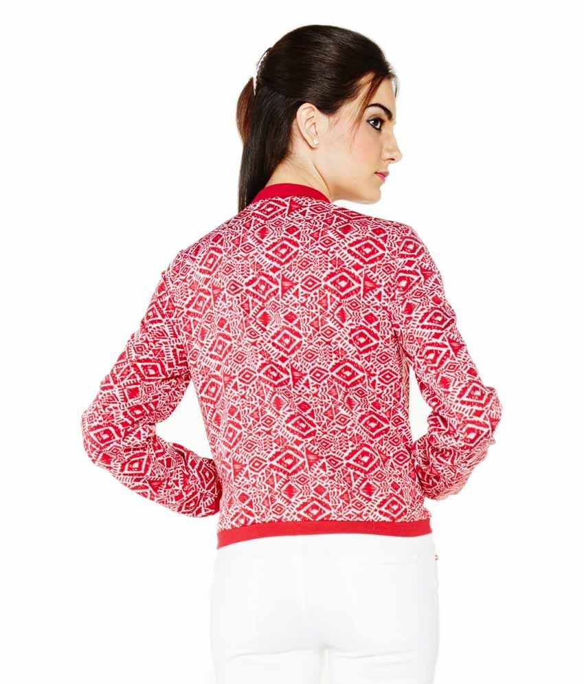 Buy Globus Red Polyester Blend Jackets Online at Best