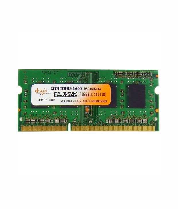     			Dolgix 2GB DDR3 1600MHz Laptop RAM