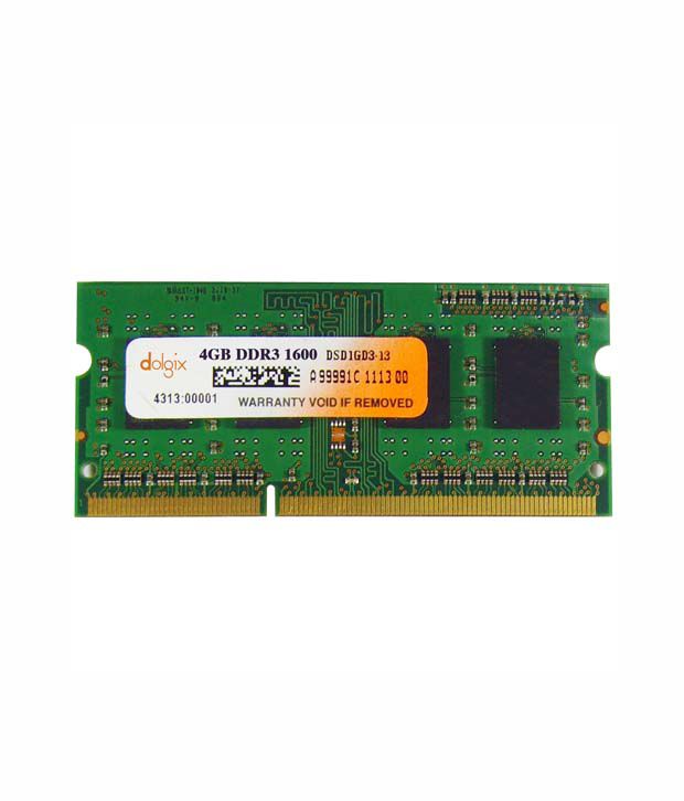     			Dolgix 4GB DDR3 1600MHz Laptop RAM