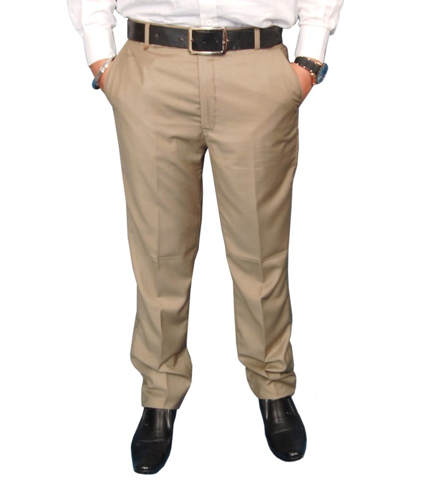 Fashion N Style Beige Formal Trouser For Men - Buy Fashion N Style Beige Formal Trouser For Men 