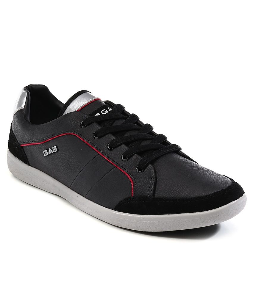 GAS Black Sneaker Shoes Price in India- Buy GAS Black Sneaker Shoes ...