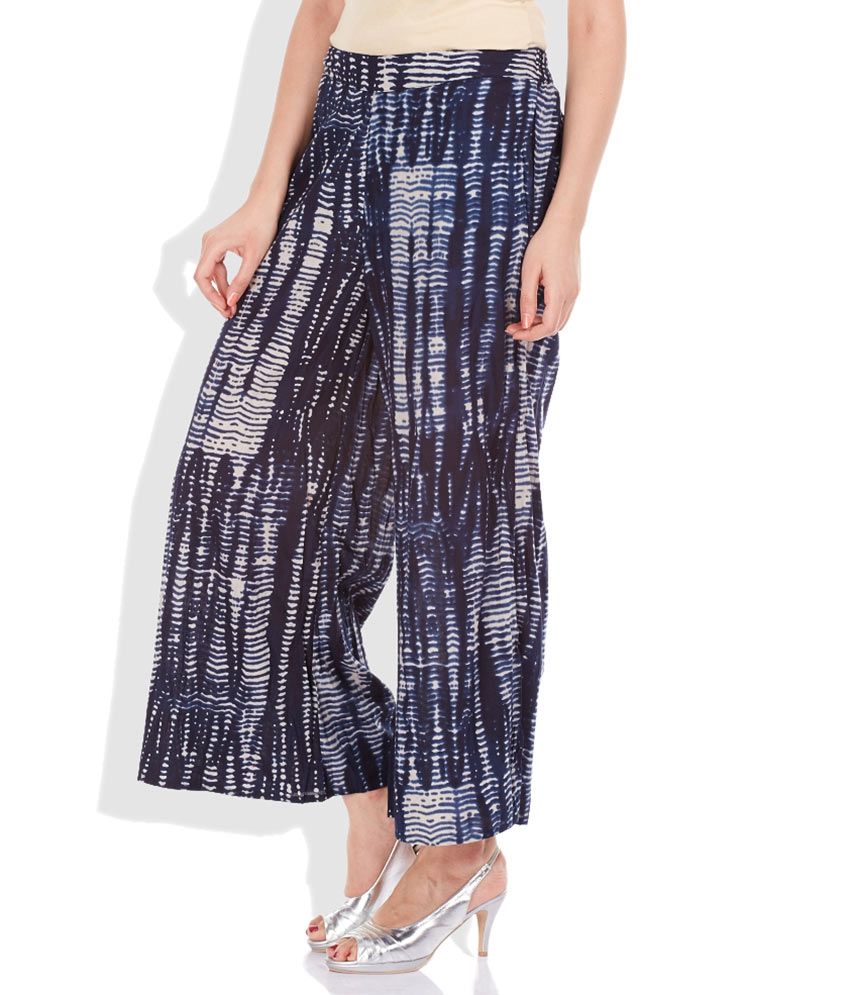 melange palazzo pants