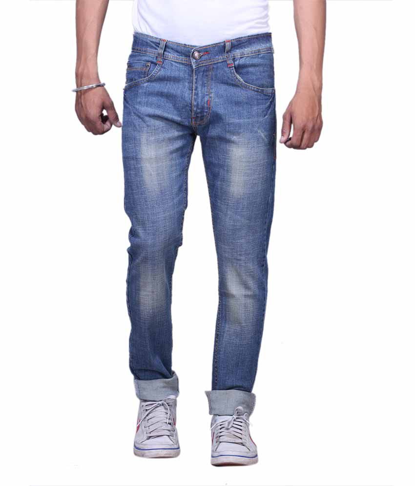 X-Cross Blue Denim Regular Fit Jeans For Men - Buy X-Cross Blue Denim ...