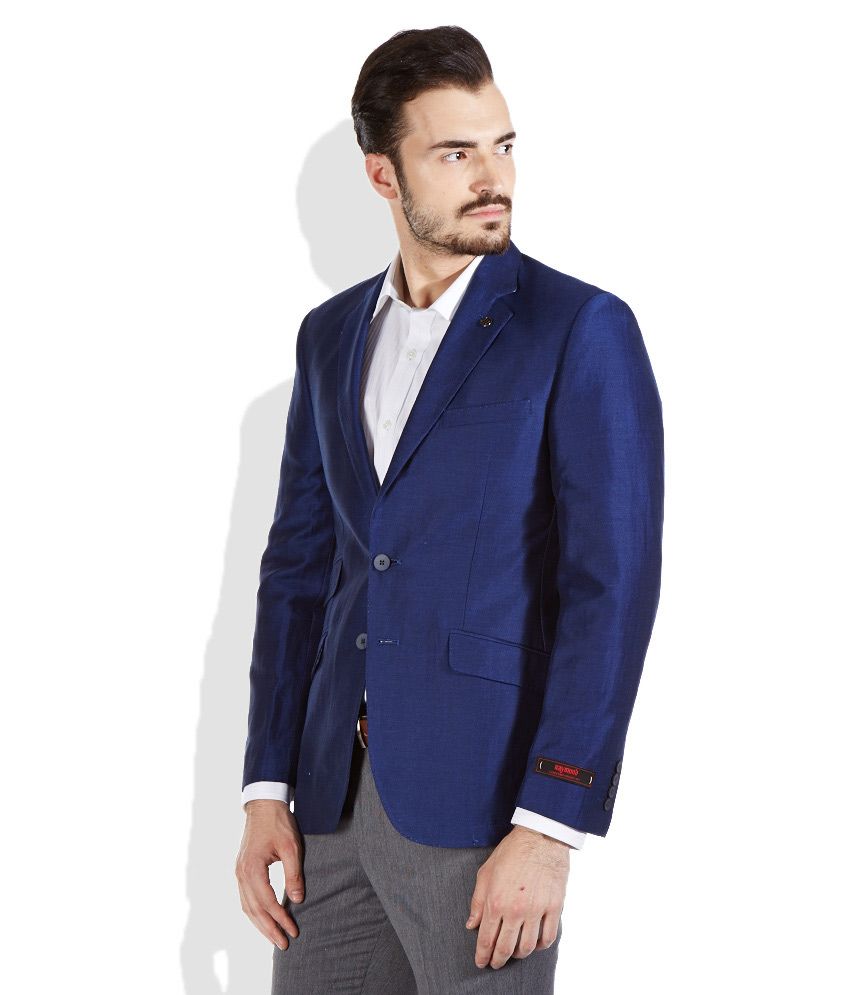 raymond blue coat pant