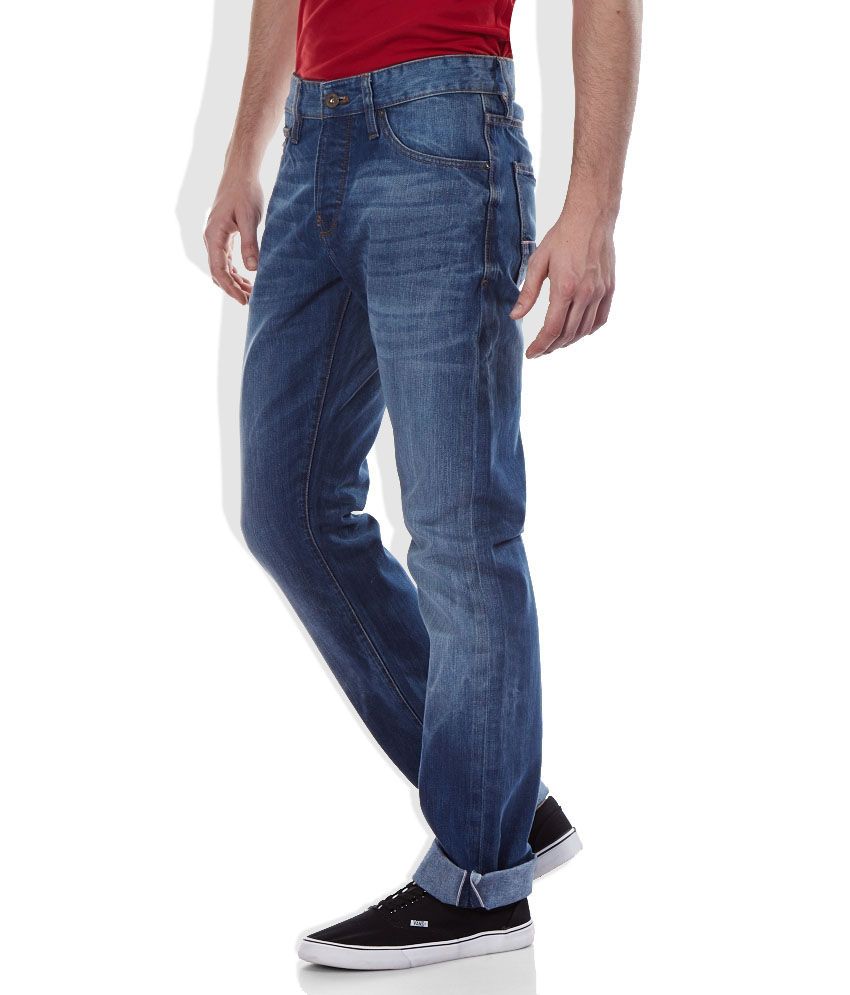 Celio Blue Straight Fit Jeans - Buy Celio Blue Straight Fit Jeans ...