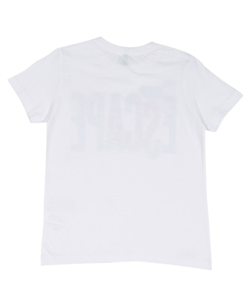 UCB Short Sleeve White Solid T-Shirt For Kids - Buy UCB Short Sleeve ...