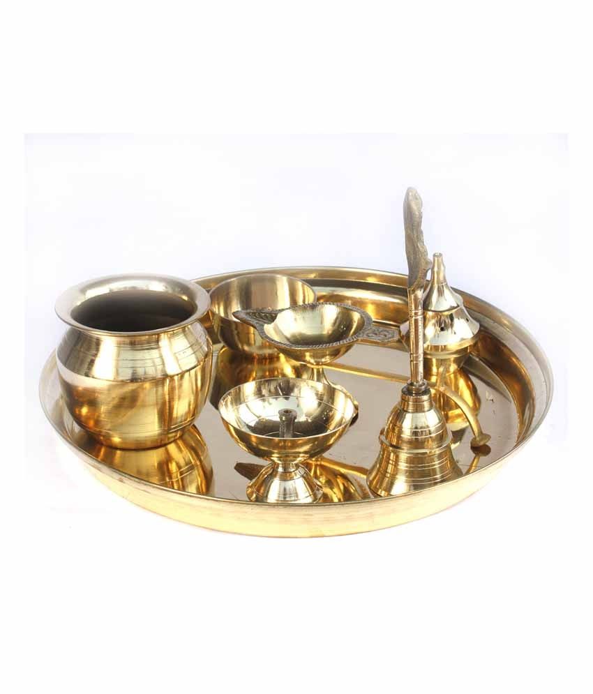 SKM Puja Thali Set Plain: Buy SKM Puja Thali Set Plain at Best Price in ...