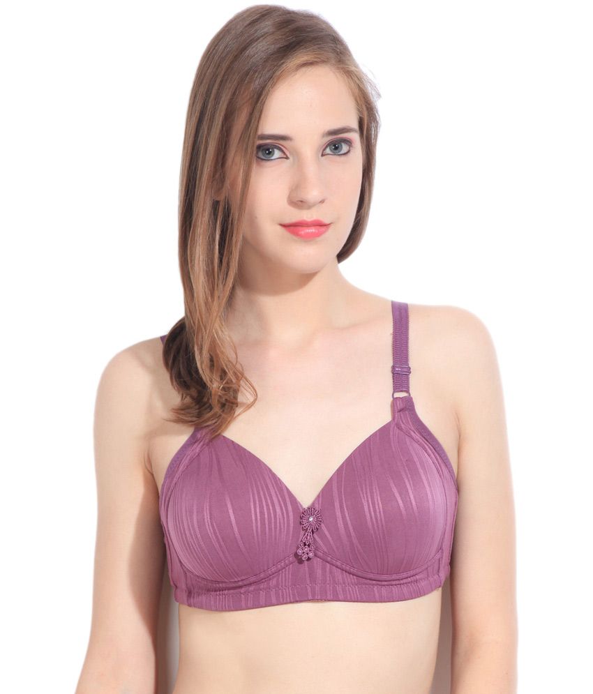 Buy Fusion Purple Synthetic Padded Bra Online At Best Prices In India Snapdeal 