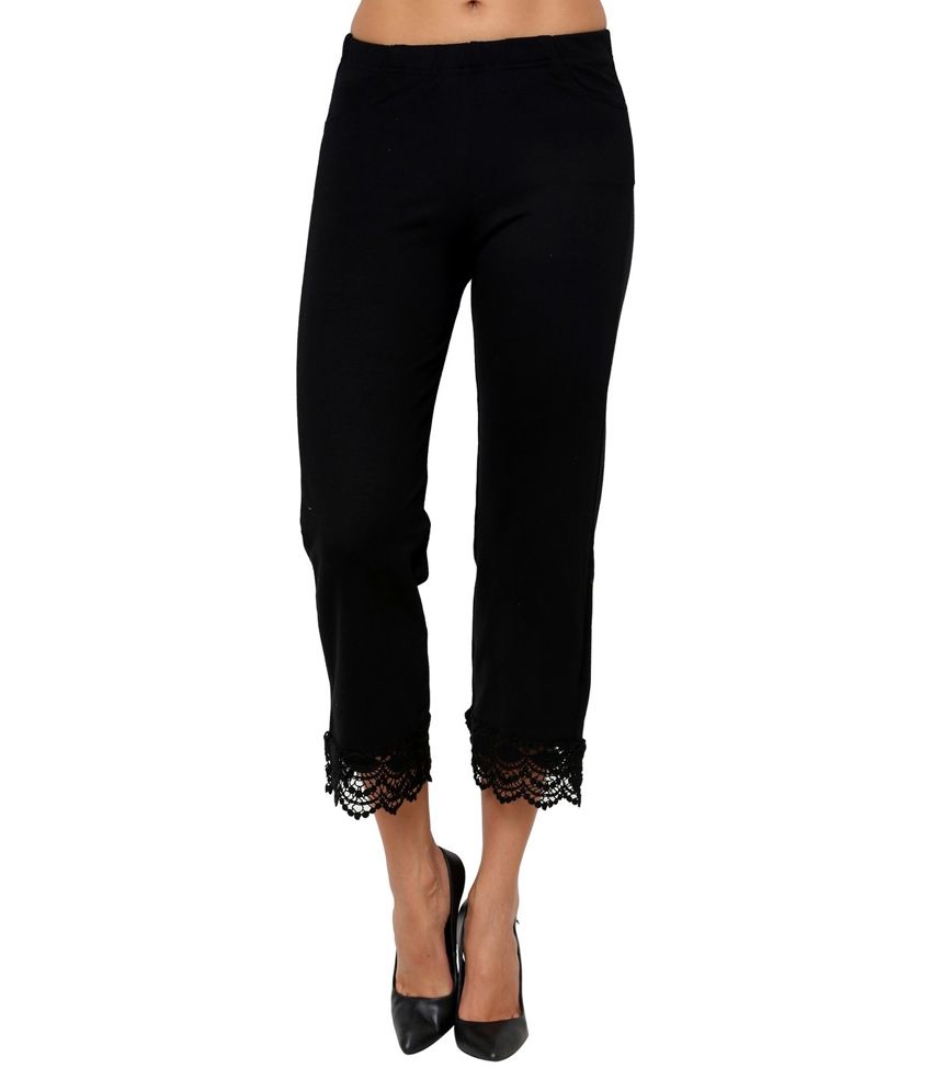 Buy Lakshita Black Regular Fit Plazo 