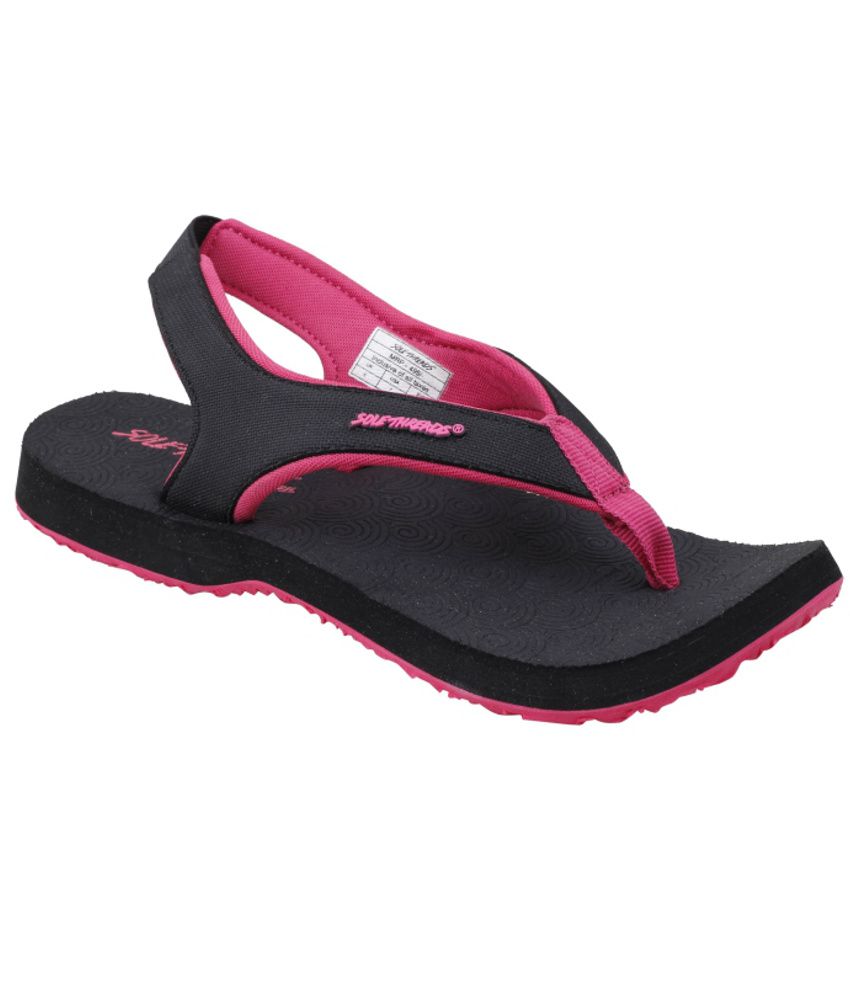 Solethreads Trendy Black Slippers Price in India- Buy Solethreads ...