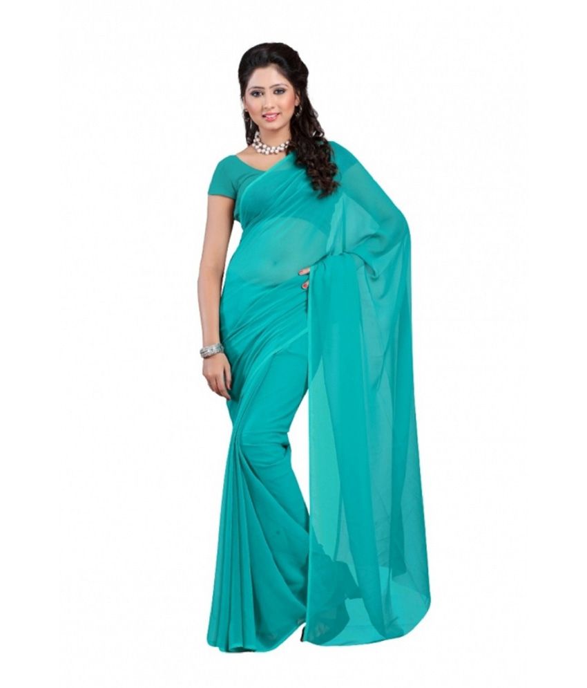 chiffon ki saree plain