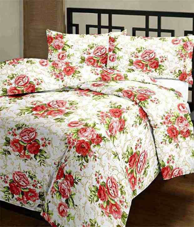     			Renown Beautiful  Rose Print Poly Cotton Single Bed Ac Blanket/ Dohar