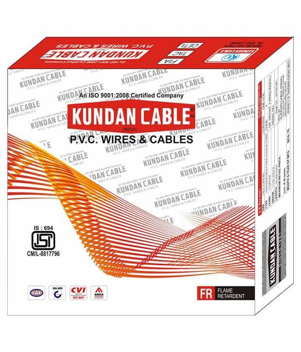 Buy Kundan Cable 2.5mm Electrical Multistrand wire Red Online at Low