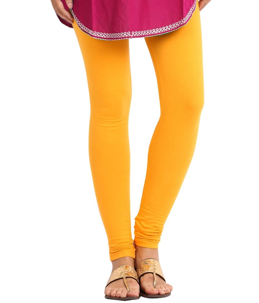 Rakesh Hosiery Yellow Cotton Leggings Price in India Buy Rakesh