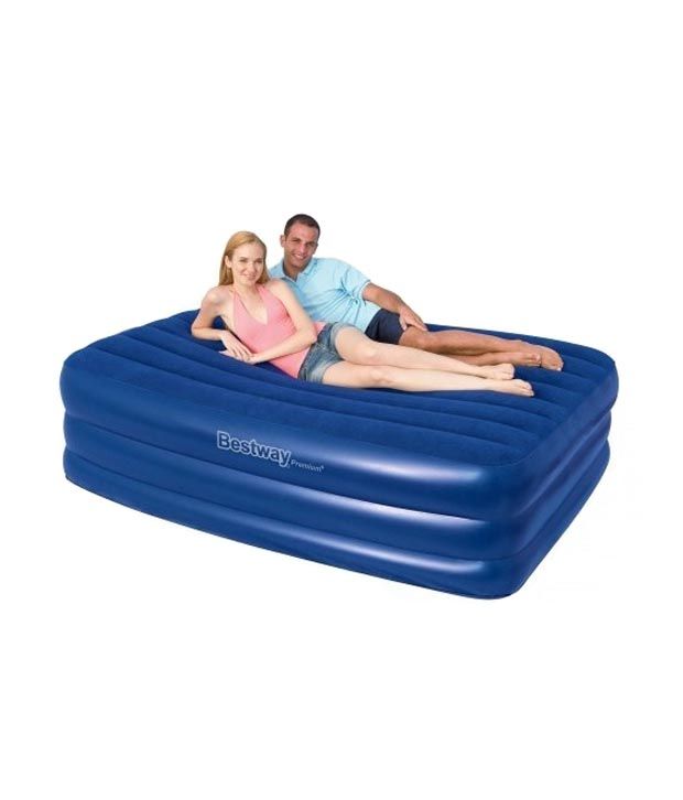 Siso Queen Size Air Bed Blue Buy Online at Best Price on Snapdeal
