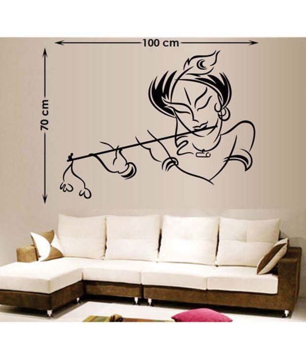 StickersKart Wall Stickers Krishna Modern Art 5709 (50x70 cms) - Buy StickersKart Wall Stickers ...