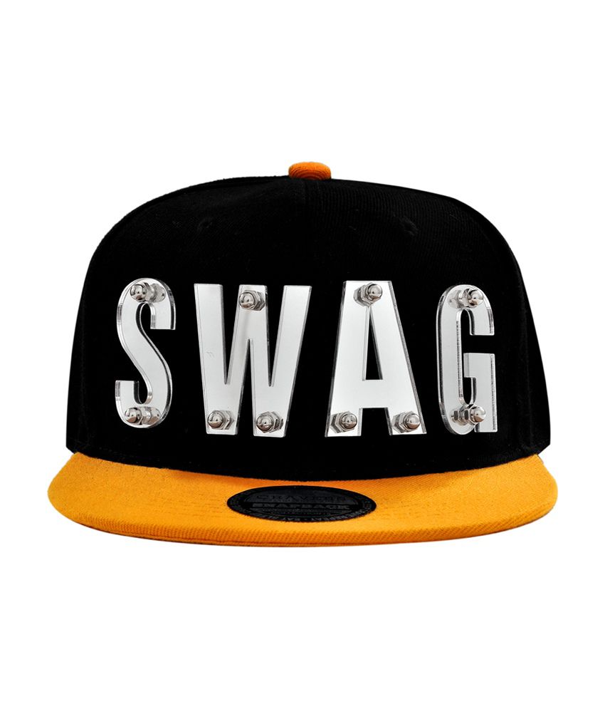 Cravers Black Cotton Snapback Cap Swag - Buy Online @ Rs. | Snapdeal
